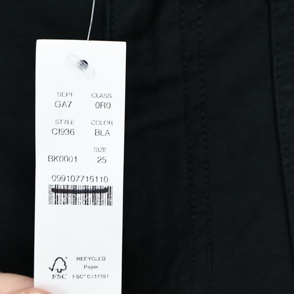 J.Crew Camp Pocket Wide Leg Pant Black Size 25 NWT - Picture 4 of 7